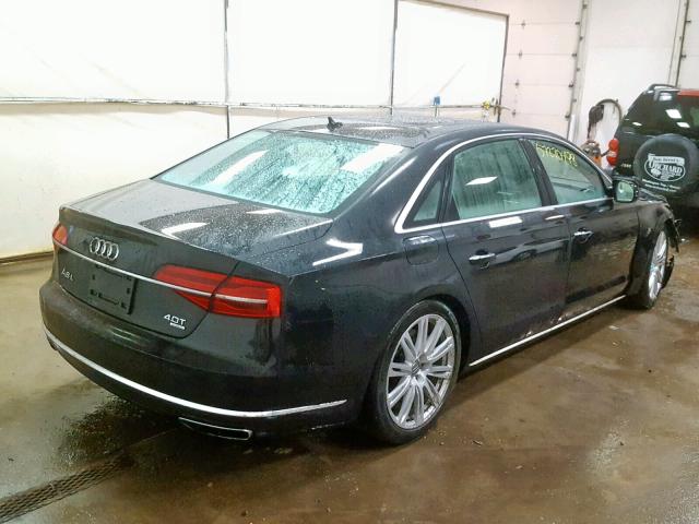 WAU32AFD1FN034111 - 2015 AUDI A8 L QUATT BLACK photo 4