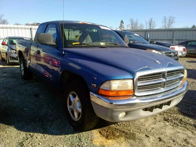 1B7GL23X6VS262126 - 1997 DODGE DAKOTA BLUE photo 1