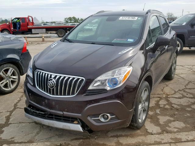 KL4CJBSB3DB094044 - 2013 BUICK ENCORE CON BROWN photo 2