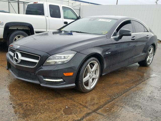 WDDLJ7DBXCA054778 - 2012 MERCEDES-BENZ CLS 550 BLACK photo 2