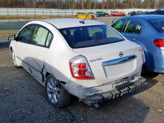 3N1AB6AP4AL683275 - 2010 NISSAN SENTRA 2.0 WHITE photo 3