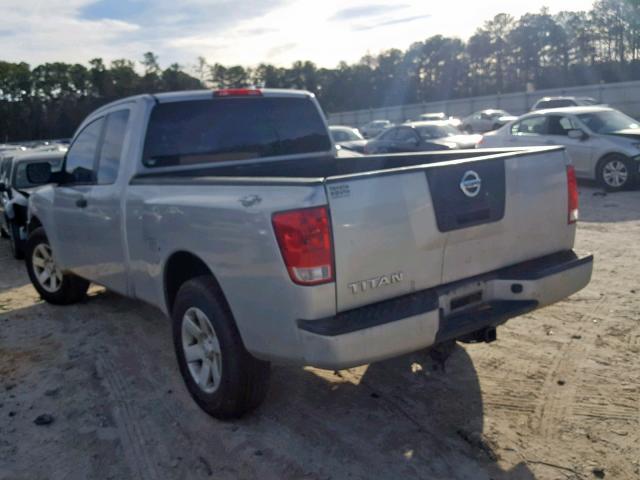 1N6BA06A58N300022 - 2008 NISSAN TITAN XE SILVER photo 3