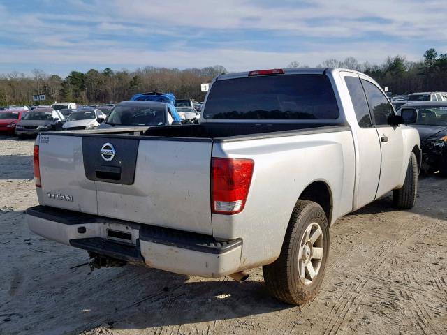 1N6BA06A58N300022 - 2008 NISSAN TITAN XE SILVER photo 4