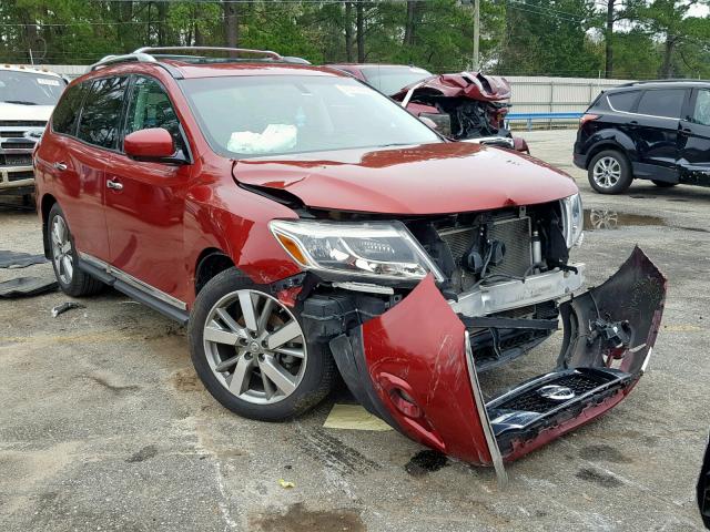 5N1AR2MN6EC627217 - 2014 NISSAN PATHFINDER RED photo 1