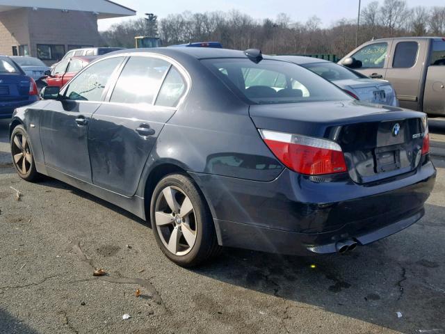 WBANF33587CS39220 - 2007 BMW 525 XI BLACK photo 3