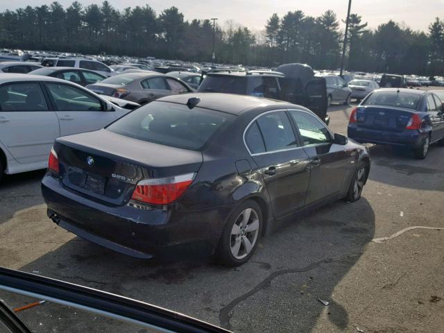 WBANF33587CS39220 - 2007 BMW 525 XI BLACK photo 4