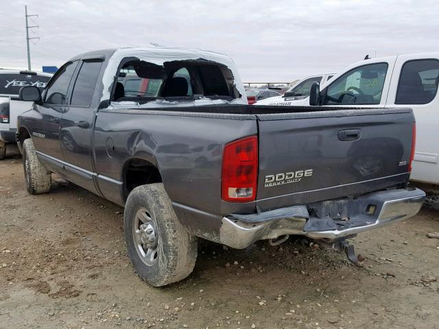 3D7KA28D23G763667 - 2003 DODGE RAM 2500 S GRAY photo 3