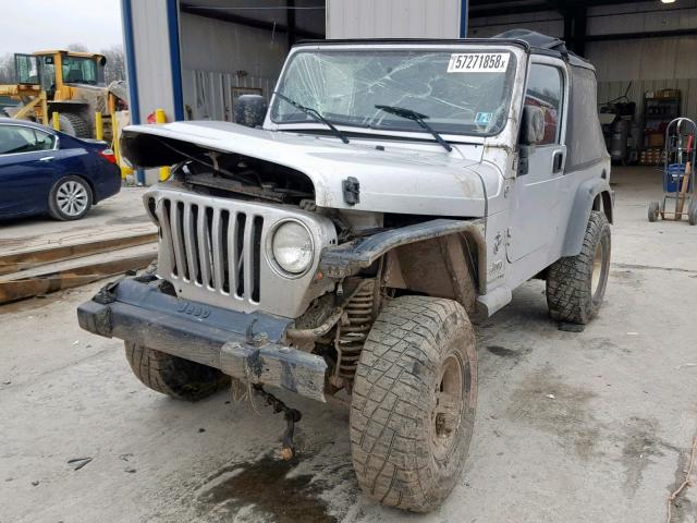 1J4FA44S56P747887 - 2006 JEEP WRANGLER / SILVER photo 2