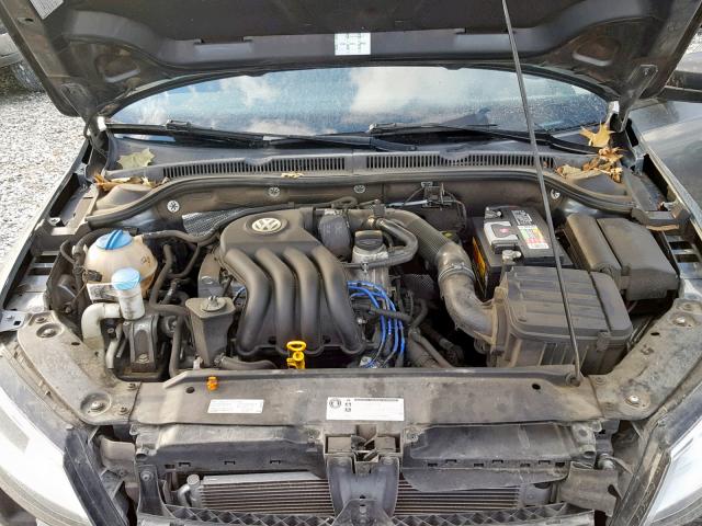 3VW1K7AJ5DM350951 - 2013 VOLKSWAGEN JETTA BASE GRAY photo 7