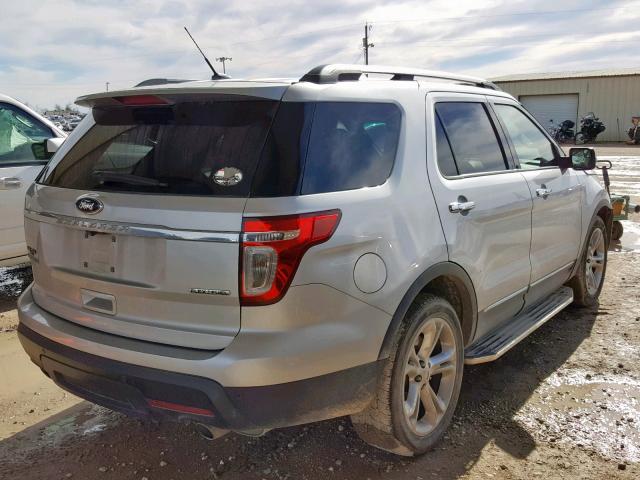 1FM5K7F8XFGA05157 - 2015 FORD EXPLORER L SILVER photo 4