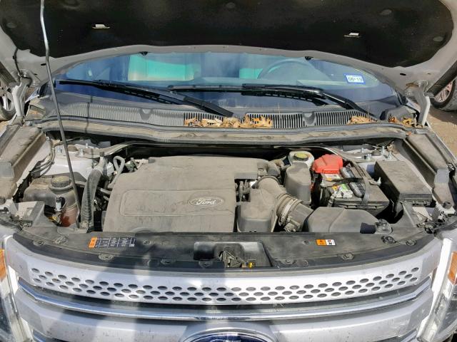 1FM5K7F8XFGA05157 - 2015 FORD EXPLORER L SILVER photo 7