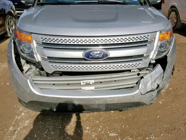 1FM5K7F8XFGA05157 - 2015 FORD EXPLORER L SILVER photo 9