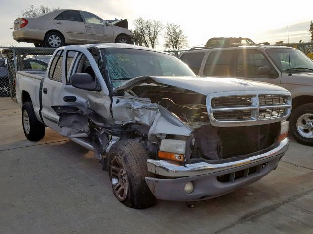 1B7GL2AN31S145129 - 2001 DODGE DAKOTA QUA SILVER photo 1