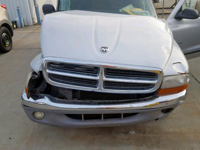 1B7GL2AN31S145129 - 2001 DODGE DAKOTA QUA SILVER photo 7