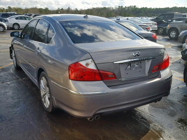 JN1CY0AP8AM911627 - 2010 INFINITI M35 BASE GRAY photo 3