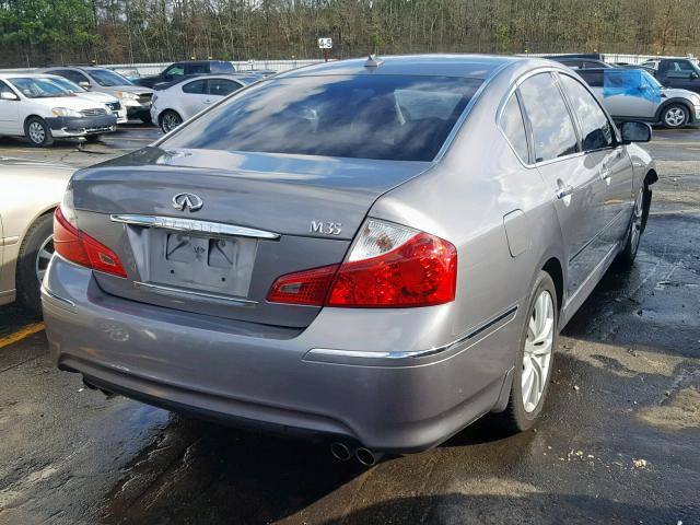 JN1CY0AP8AM911627 - 2010 INFINITI M35 BASE GRAY photo 4