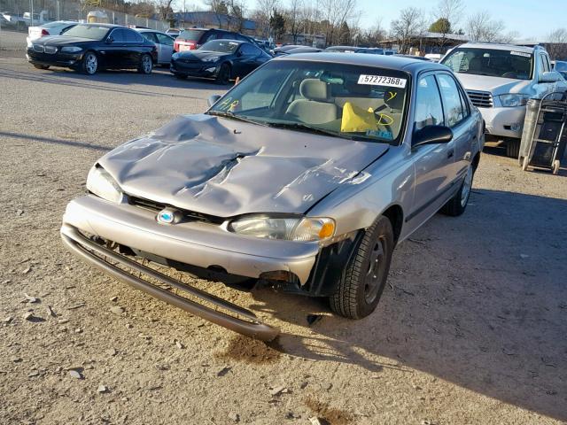 1Y1SK528X1Z433093 - 2001 CHEVROLET GEO PRIZM BEIGE photo 2