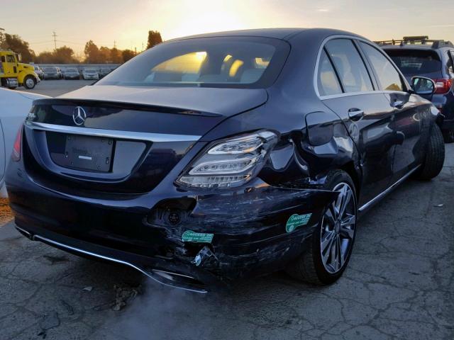 55SWF4HB7GU164118 - 2016 MERCEDES-BENZ C 350E BLUE photo 4