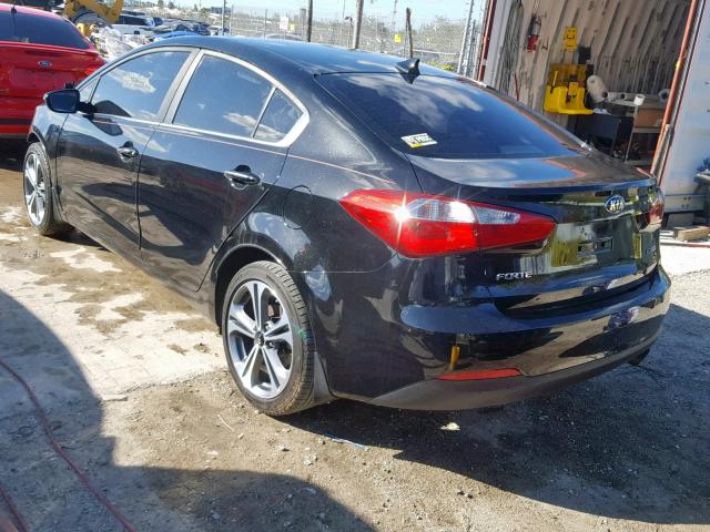 KNAFX4A81G5575543 - 2016 KIA FORTE EX BLACK photo 3