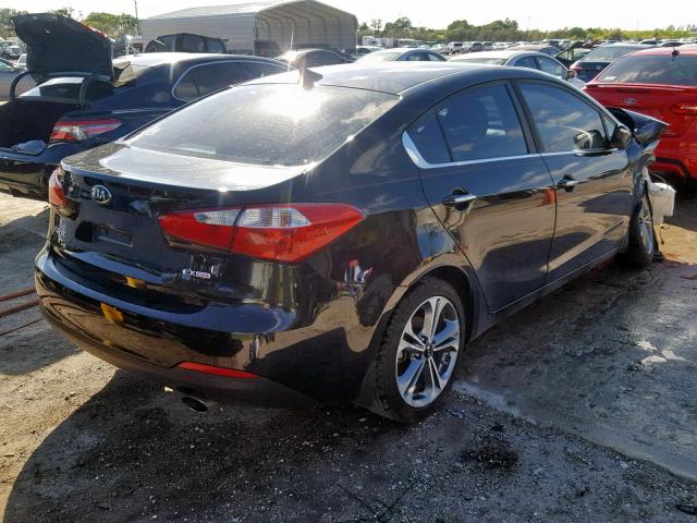 KNAFX4A81G5575543 - 2016 KIA FORTE EX BLACK photo 4