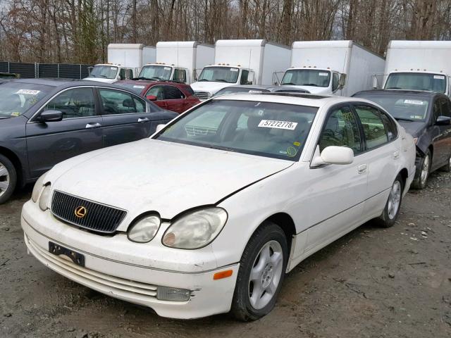 JT8BD68S8X0070005 - 1999 LEXUS GS 300 WHITE photo 2