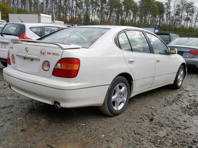 JT8BD68S8X0070005 - 1999 LEXUS GS 300 WHITE photo 4