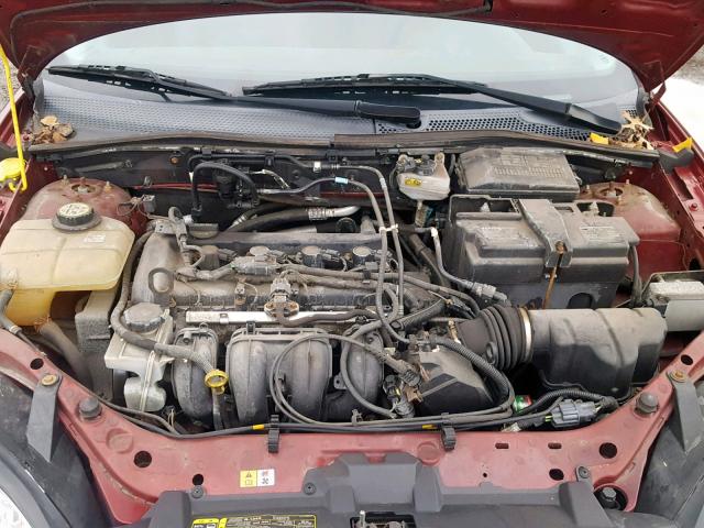 1FAFP31N67W226574 - 2007 FORD FOCUS ZX3 BURGUNDY photo 7