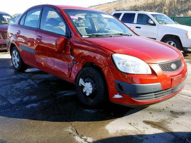 KNADE123766175039 - 2006 KIA RIO RED photo 1