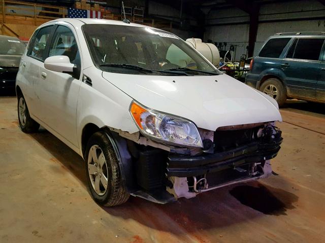 KL1TD6DE6BB229551 - 2011 CHEVROLET AVEO LS WHITE photo 1