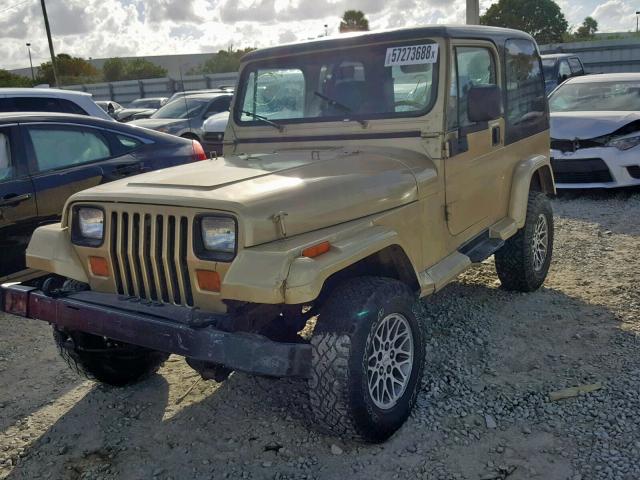 2J4FY49S9NJ518211 - 1992 JEEP WRANGLER / GOLD photo 2