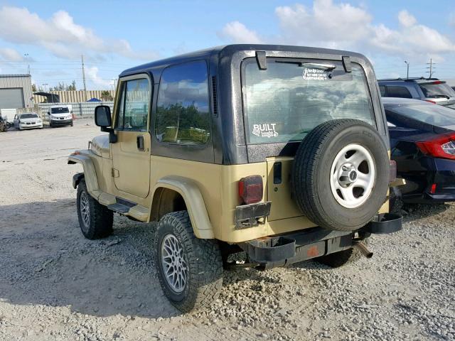 2J4FY49S9NJ518211 - 1992 JEEP WRANGLER / GOLD photo 3