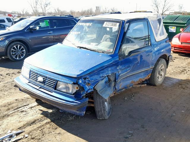 2CNBJ18U1P6929677 - 1993 GEO TRACKER BLUE photo 2