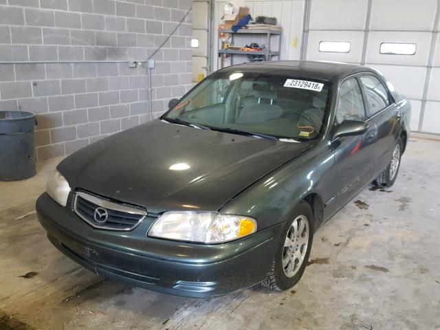 1YVGF22C2Y5145808 - 2000 MAZDA 626 ES GREEN photo 2