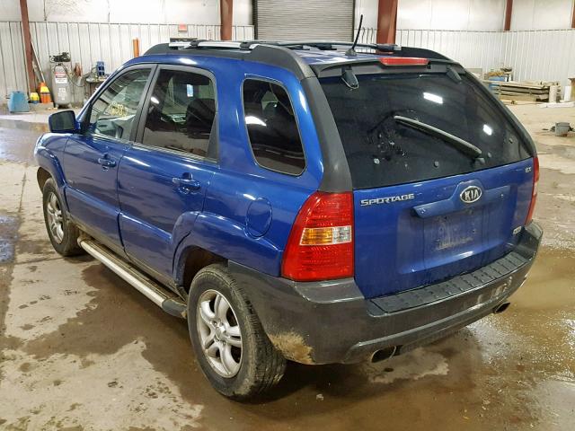 KNDJE723367173307 - 2006 KIA NEW SPORTA BLUE photo 3