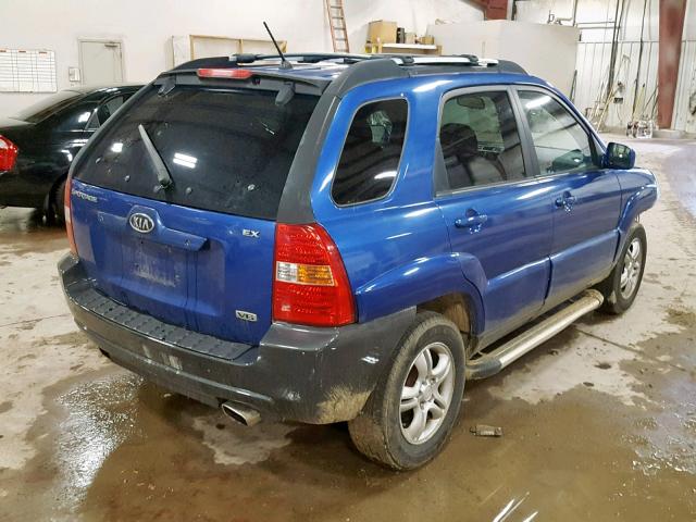 KNDJE723367173307 - 2006 KIA NEW SPORTA BLUE photo 4