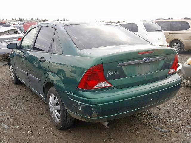 1FAFP33PXYW169229 - 2000 FORD FOCUS LX GREEN photo 3