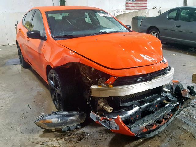 1C3CDFBB9FD302363 - 2015 DODGE DART SXT ORANGE photo 1