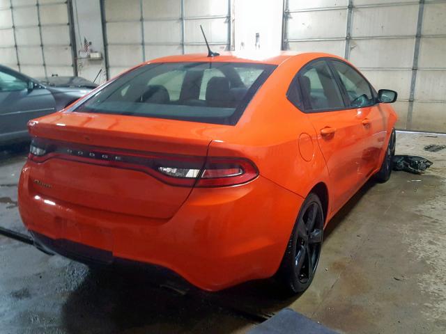 1C3CDFBB9FD302363 - 2015 DODGE DART SXT ORANGE photo 4