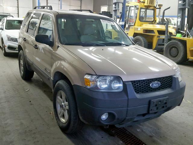 1FMYU59H77KB43342 - 2007 FORD ESCAPE HEV BEIGE photo 1