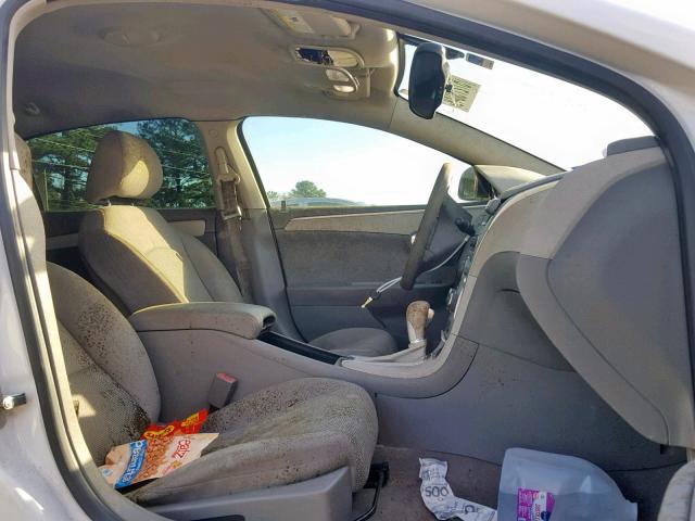 1G1ZC5EU9CF180256 - 2012 CHEVROLET MALIBU 1LT თეთრი ფოტო 5