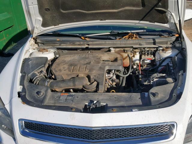 1G1ZC5EU9CF180256 - 2012 CHEVROLET MALIBU 1LT თეთრი ფოტო 7