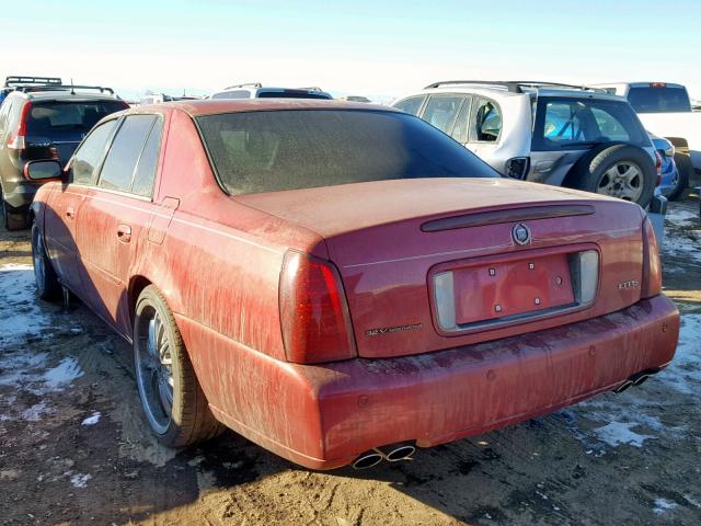 1G6KF579XYU353054 - 2000 CADILLAC DEVILLE DT BURGUNDY photo 3