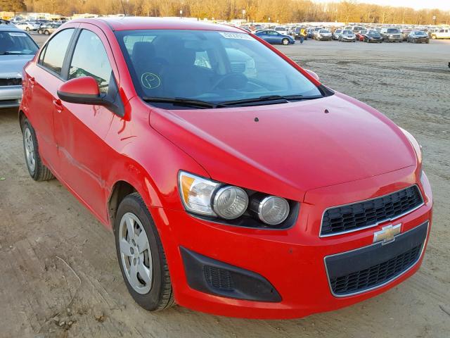 1G1JB5SH6F4128090 - 2015 CHEVROLET SONIC LS RED photo 1