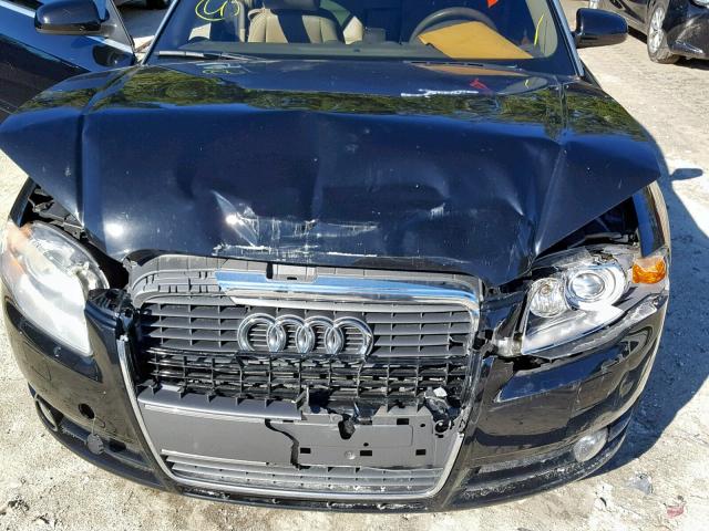 WAUDH48H67K016131 - 2007 AUDI A4 3.2 CAB BLACK photo 7