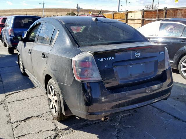 3N1AB6AP6BL727973 - 2011 NISSAN SENTRA 2.0 BLACK photo 3