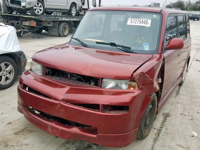 JTLKT324364105901 - 2006 TOYOTA SCION XB Марун фото 2