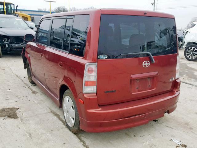 JTLKT324364105901 - 2006 TOYOTA SCION XB Марун фото 3
