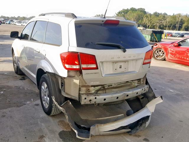 3D4PG4FB4BT504179 - 2011 DODGE JOURNEY EX SILVER photo 3