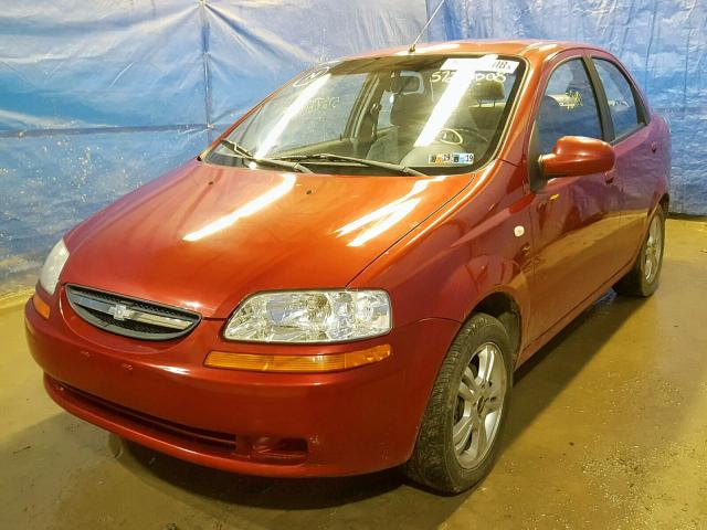 KL1TD52635B463575 - 2005 CHEVROLET AVEO BASE Qırmızı foto 2