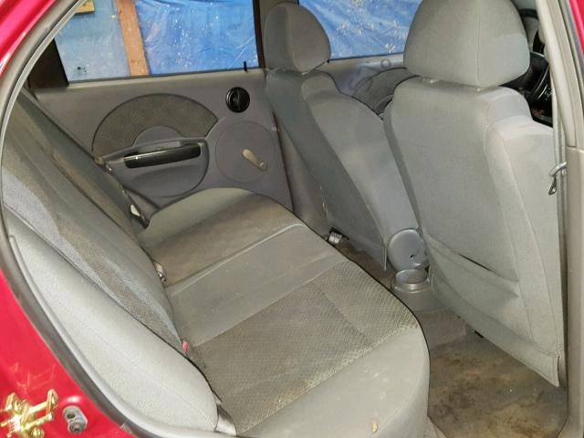 KL1TD52635B463575 - 2005 CHEVROLET AVEO BASE Qırmızı foto 6